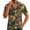 Dark Green@GC@, variant on CONZONE Mens Hawaii Shirts Short Sleeve Buttons Down Shirts for Men Trendy Graphic Lapel Soft Summer Beach Tops