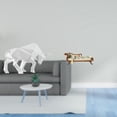 thumbnail image 2 of Escultura Moderna De Toro En Resina Y Sofá Cama En Miniatura De Madera. Accesorios Para Bricolaje. Figura Abstracta Coleccionable Para La Entrada, Mesa, Escritorio, Estante O Decoración De La, 2 of 8