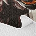 thumbnail image 5 of Homewish Cartoon Smiling Donkey Print Quilt King,Farm Animal King Coverlet Set For Kids Boys And Girls,3 Pieces, 5 of 7