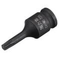 thumbnail image 1 of Unique Bargains T25 Impact Torx Bit Socket, 1/4' Square Drive 35mm Length CR-MO Metric Sizes, 1 of 5