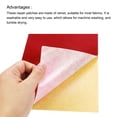 thumbnail image 4 of Uxcell Patchs en Velours Autocollants Patchs de Réparation Rouges 4 Pcs, 4 of 5