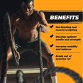 thumbnail image 2 of Yes4All 40' Battle Rope, 1.5" Thick Rope for Home Gym Cross-Training, No Cover, Black, 2 of 7