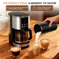 thumbnail image 4 of KNDKO Milk Frother, 6-in-1 Electric Milk Steamer, 8.5oz/250ml Automatic Warm and Cold Foam Maker and Milk Warmer for Latte, Cappuccinos, Macchiato, From the Makers of Instant 400W, Black, 4 of 10