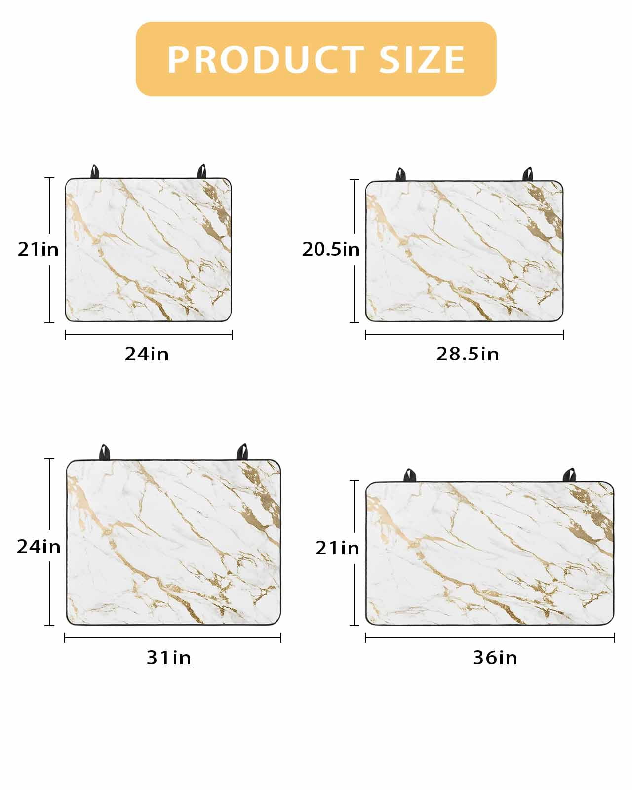 nqOlkjepod Large Induction Cooktop Protector Mat 36"x21", White Gold Abstract Stove Top Covers for Electric Stove, Modern Marble Geometric Decorative Stove Burner Cover Mats, Glass Top Stove Cover