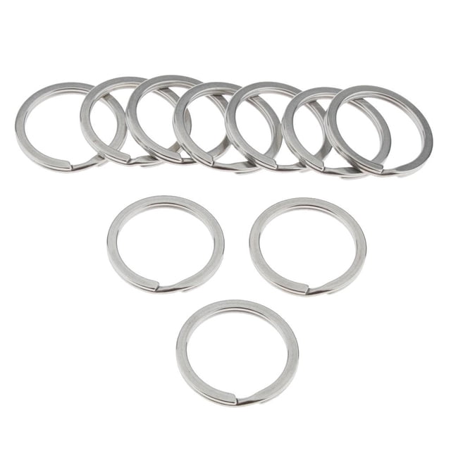 Llavero Cola 10pcs Hebilla Gancho Camping Deportes Plata 30mm Llavero de buceo