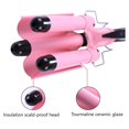 thumbnail image 2 of MINKUROW 3 Barrel Curling Iron,1 Inch Hair Waver Curling Iron Adjustable 25mm Curling Iron for Long or Short Hair Heat Up Quickly Last Long Waver Iron Wand for Women Pink, 2 of 6
