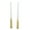 Half Spray Gold, variant on BOKYAN 11.0 inches / 28 cm Flameless LED Taper Candles Battery Powered Light Sticks for Festival Wedding Birthday Party Home Decor White Shell 2 Pack