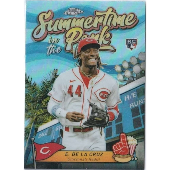 MLB 2024 Topps Chrome Baseball Summertime in the Park Elly De La Cruz SITP-4 (Rookie)