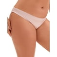 thumbnail image 4 of INSPIRE CHIC Women's Low Waist Frill Trim Satin Full Coverage Briefs, Available in Plus Size Pink S, 4 of 4