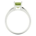 thumbnail image 4 of Solitaire Engagement Ring for Women - 1ct Natural Peridot in 18K White Gold Promise Ring, 4 of 6