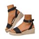 thumbnail image 2 of WILLBEST Sandalias Ortopédicas Para Mujer, Para Uso Diario, Informal Y Al Aire Libre, Diseño De Punta Abierta, Tacón De Cuña, Suela Gruesa, Calzado De Verano Cómodo Para Combinar Con Jeans., 2 of 8