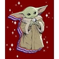 thumbnail image 2 of Women's Star Wars: The Mandalorian Fourth of July Grogu  Graphic Tee Red Medium, 2 of 4