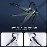 Trucker Wireless Headset Bluetooth 5.1 Earpiece Dual Mic Earbud Noise Cancelling