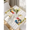 thumbnail image 5 of Farmhouse Rooster Placemats Set of 8, Vintage Botanical Sunflower Floral Placemats for Dining Table, Place Mats for Kitchen Tabletop, Waterproof Wipeable Dining Table Mats Set, 5 of 9