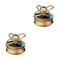 thumbnail image 3 of mmirethe Solar Powered Car Air Freshener Creative Diffuser Small Car for Car Interior Golden 58x69mm 2Set, 3 of 6