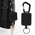thumbnail image 1 of Retractable Keychain, Portable Lightweight Retractable Badge Reels Dirty   For Knapsack Belt, 1 of 8
