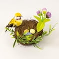 thumbnail image 6 of Berfutall-Easter Artificial Nest Natural Bird Nest Kit includes Artificial Twig Nest, Fake Foam Feather Birds, Foam Eggs Ornaments for Crafts Home Party Decor, 6 of 7