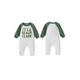 thumbnail image 3 of Elippeo Baby Snap-up Christmas Jumpsuit Letter Print Round Neck Long Sleeve Raglan Romper 3 6 12 18 Months, 3 of 10