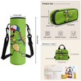 thumbnail image 7 of KUIFORTI Green Dinosaur Backpack and Lunch Box Set 4Pcs with Pencil Pouch Water Bottle Sleeve for Boys Elementary Primary Middle School Students, 7 of 7