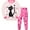 Pink cat, variant on Little Girls Long Sleeve Pajamas 2 Piece Unicorn Pjs Set Kids Cotton Sleepwear 5T