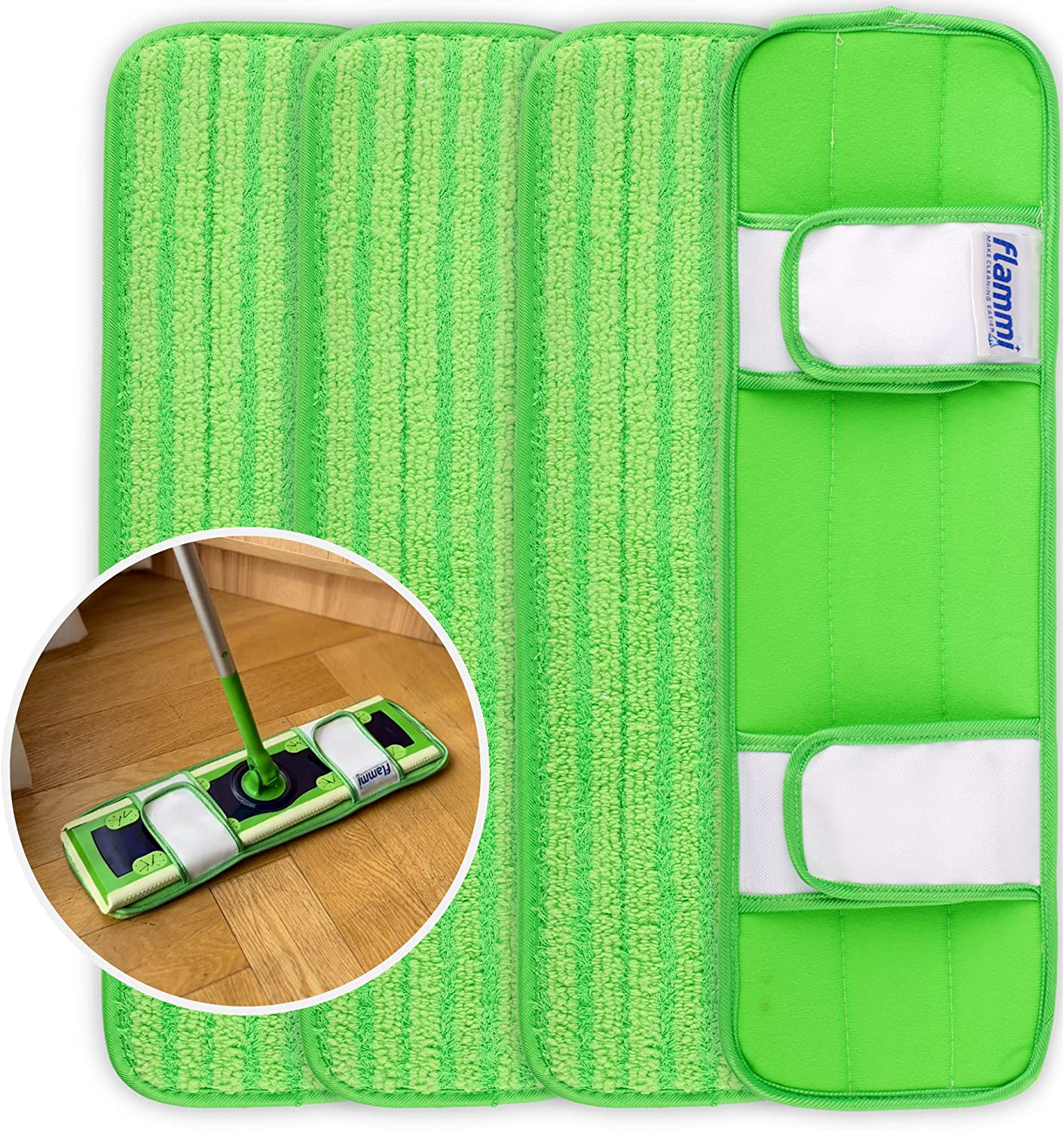 Reusable Dust Mop Pads for Swiffer Sweeper XL, Microfiber Mop Pad