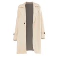 thumbnail image 4 of CILENON Chaquetas De Mujer Elegantes Women's Long Sleeve Lapel Coatigan Winter Knit Sweater Jacket Coats (Beige,XL), 4 of 6