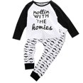 thumbnail image 1 of SM SunniMix Baby Boys Girls Camiseta de de manga larga + Pantalones Trajes Conjunto de ropa de 2 piezas 80cm Zulema Trajes para niños, 1 of 7