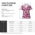 thumbnail image 5 of Naloa Orchids Flowers Print T-Shirts Short Sleeve V Neck Tees for Women Fashion Tops Trendy Lightweight Soft Casual Summer Outfits Clothes, 5 of 5