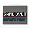 thumbnail image 2 of Stupell Industries Retro Game Over Phrase Rustic Video Game Text Framed Wall Art Design by Daphne Polselli, 11" x 14", Gray Framed, 2 of 5