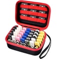 thumbnail image 1 of Estuche de almacenamiento Comecase, unidad flash USB, tarjeta SD, color rojo, 1 of 7
