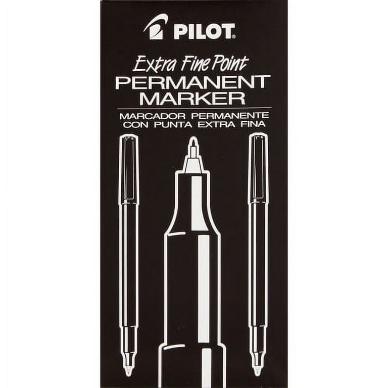 Pilot Super Color Permanent Marker - Ultra Fine Tip - Black – Rose