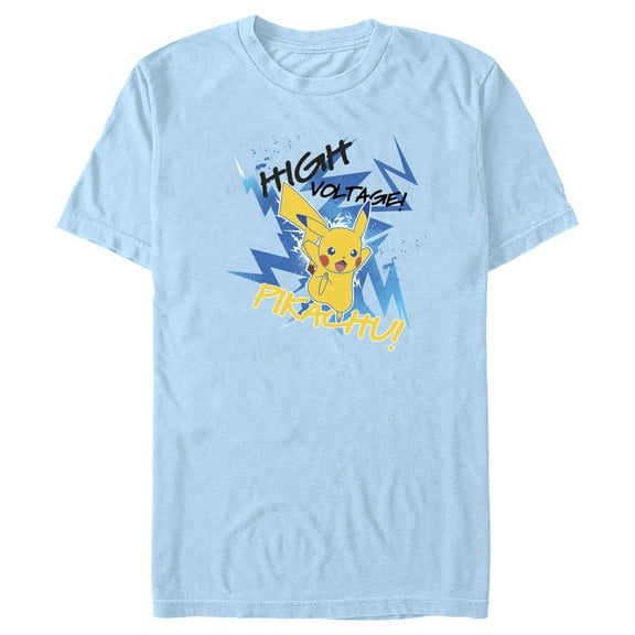 Men's Pokemon Pikachu High Voltage  Graphic T-Shirt