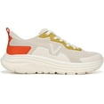 thumbnail image 2 of Vionic Walk Max Women's Lace Up Sneaker Cream Tangerine Tango 6W, 2 of 5