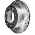 thumbnail image 7 of Detroit Axle - 12.72 inch (323mm) Rear Drilled and Slotted Brake Rotors Replacement for 2001 2002 Dodge Ram 2500 3500, 7 of 7