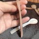 thumbnail image 2 of Set Of 6 Mother-of-pearl 11.5 Cm X 3 Cm Mop Caviar Spoons With Round Handle Compatible With, 2 of 2