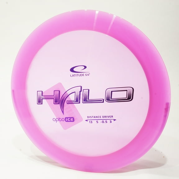 Latitude 64 Opto Ice Halo Disc Golf Distance Driver, Pick Color/Weight [Stamp & Exact Color May Vary] Pink 173-175 grams