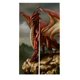 thumbnail image 1 of ABPHQTO Cortina de entrada de arte de dragones de mar y dragones de fuego, cortinas japonesas Noren, cortina de puerta, cortina de entrada, tamaño 85x150cm ABPHQTO Noren-A268-85x150, 1 of 1