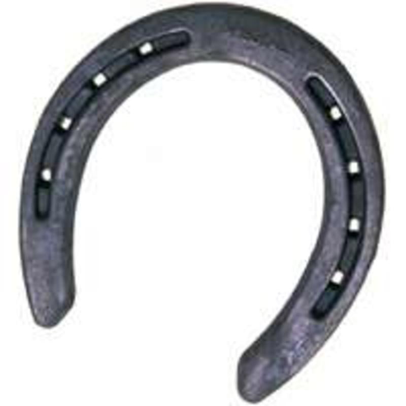 Diamond Farrier 1PLAINB Horseshoe 5-1/4 in L 5 in W 5/16 in Thick Steel