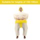 thumbnail image 2 of Traje inflable de sumo japonés para niños y adultos, traje inflable de dibujos animados, ropa de lucha de sumo multicolor, 2 of 5