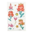 thumbnail image 3 of Unique Bargains 12 Pcs Realistic Temporary Tatto Mermaid Fake Tattoos Blue Pink, 3 of 5