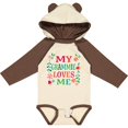 thumbnail image 3 of Inktastic My Grammie Loves Me Girl Grandchild Girls Long Sleeve Baby Bodysuit, 3 of 5