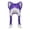 Purple, variant on YAYUBA Soft Furry Animal Ear Hat with Braids, Plush Cat Ears Beanie for Anime , , 37cm x 60cm, Multiple Colors