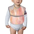 thumbnail image 6 of Zufioo Abstract Marble Texture Print Toddler Adjustable Waterproof Bib, 11.6x15 Inch Feeding Bib Suitable for 6-24 Month Babies, 6 of 8