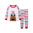thumbnail image 2 of Conjunto de pijama con estampado navideño para niños y niñas, conjunto de Top y pantalones de manga larga con cuello redondo, ropa familiar xuanjing  unisex, 2 of 2