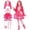 Red, variant on Rise Red Cosplay Costume, Halloween Costume with Dress, Jacket, Belt, Bag and Socks, Character-Inspired Outfit for Halloween Party and Costume Events, 140
