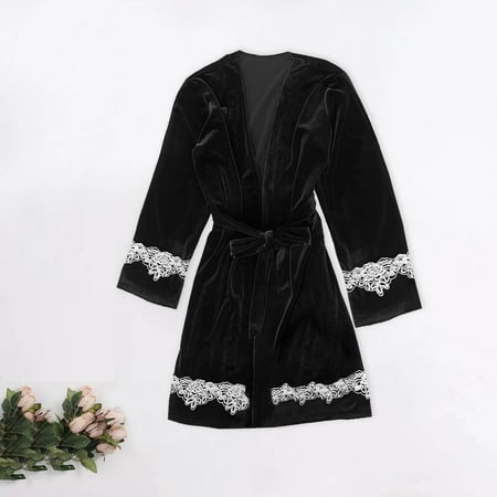 

JNGSA Women Fashion Sexy Gold Velvet Nightgown Home Service Homewear Pajama Lounge Sets For Women Women s Pajama Sets Clearance
