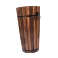 thumbnail image 4 of Maceta de barril de madera, maceta para plantas de exterior, contenedor rústico con Estilo A, 4 of 8