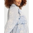 thumbnail image 6 of Jessica Simpson Women's Plus Calanthe Ruffle Mini Dress, Sizes 0X-4X, 6 of 6