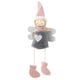 thumbnail image 1 of Bearachild Adornos navideños de muñeco de Papá Noel sueco, chimenea colgante para árbol de Navidad, 2 uds. Kits de decoración para fiestas gris, 1 of 6