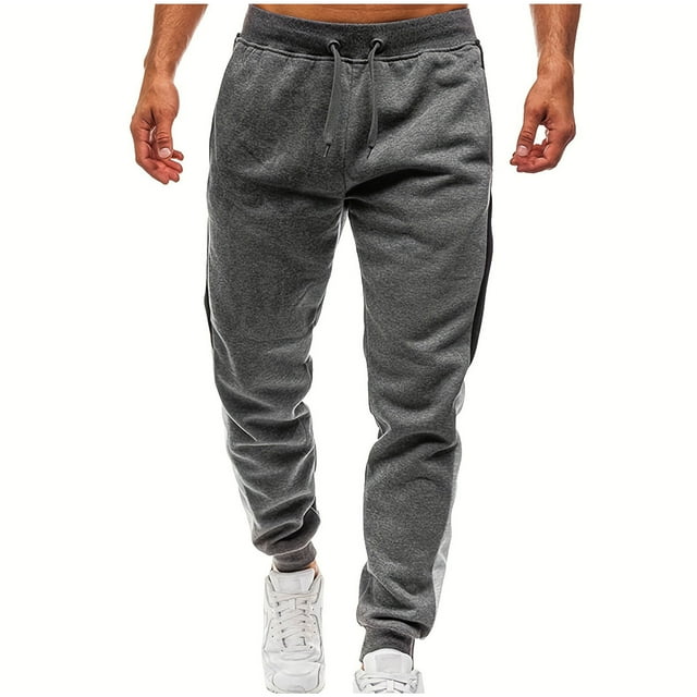 Dagugfen Sweatpants for Men Drawstring Elastic Waist Fitted Comfy Casual Workout Running Sports Pants